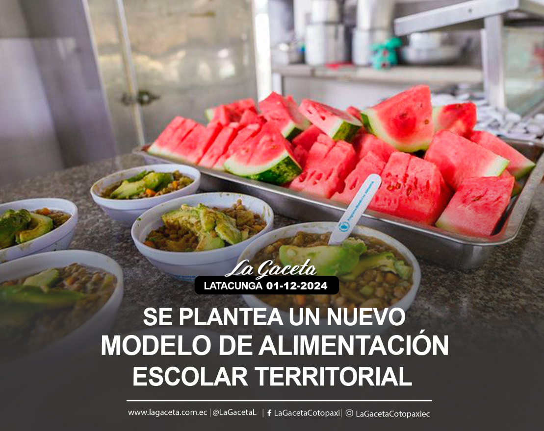 Se plantea un nuevo modelo de alimentación escolar territorial 