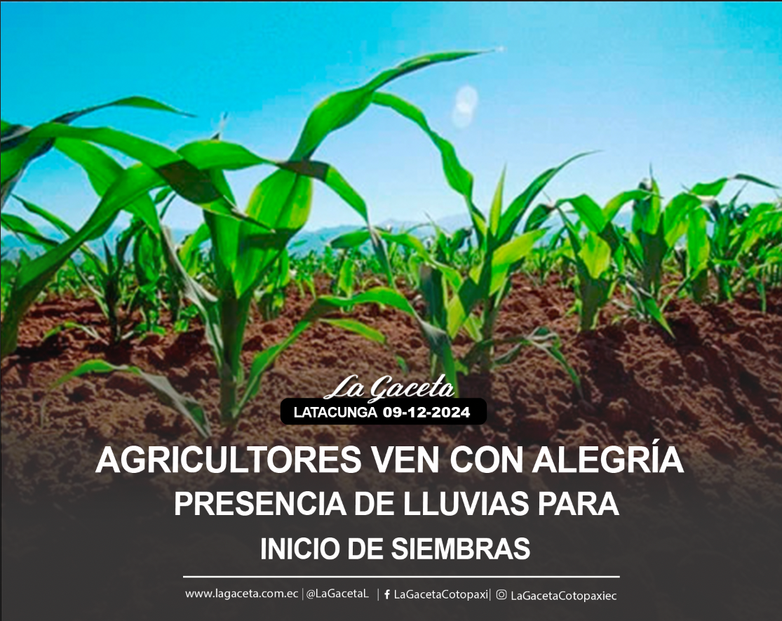 Agricultores ven con alegría la presencia de las lluvias para el inicio de las siembras