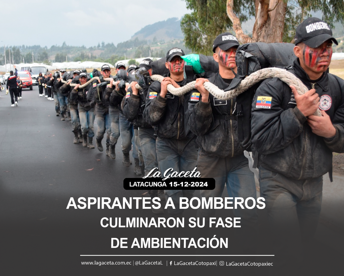 Aspirantes a Bomberos culminaron su fase de ambientación