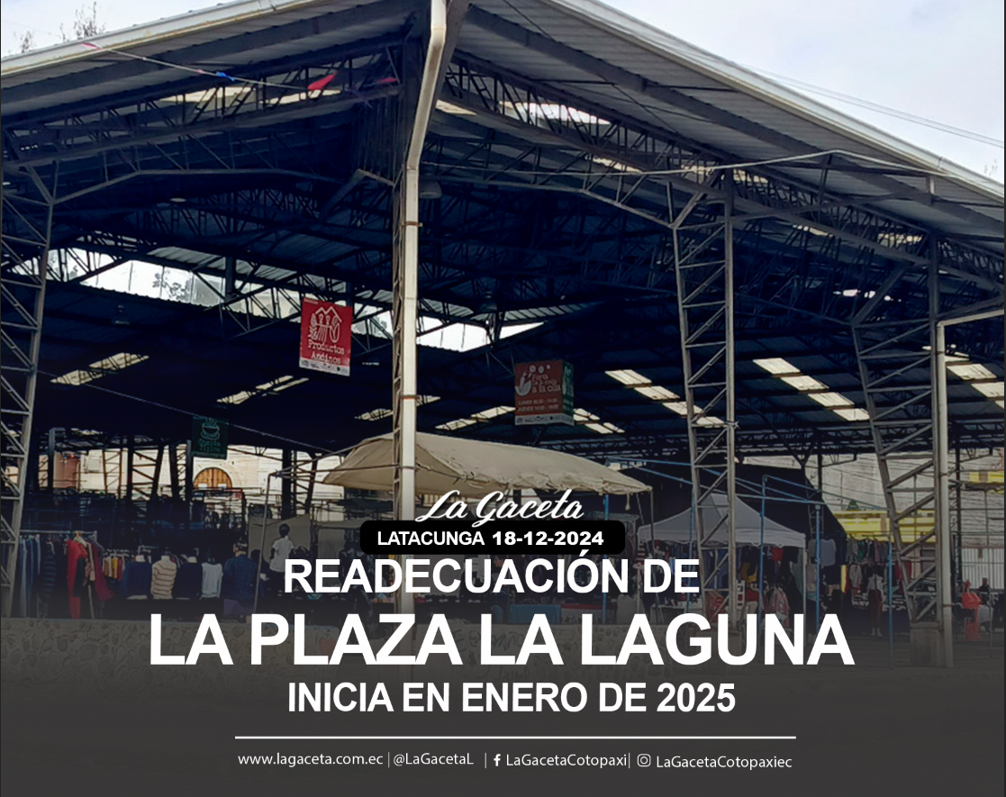 Readecuación de la plaza La Laguna inicia en enero del 2025