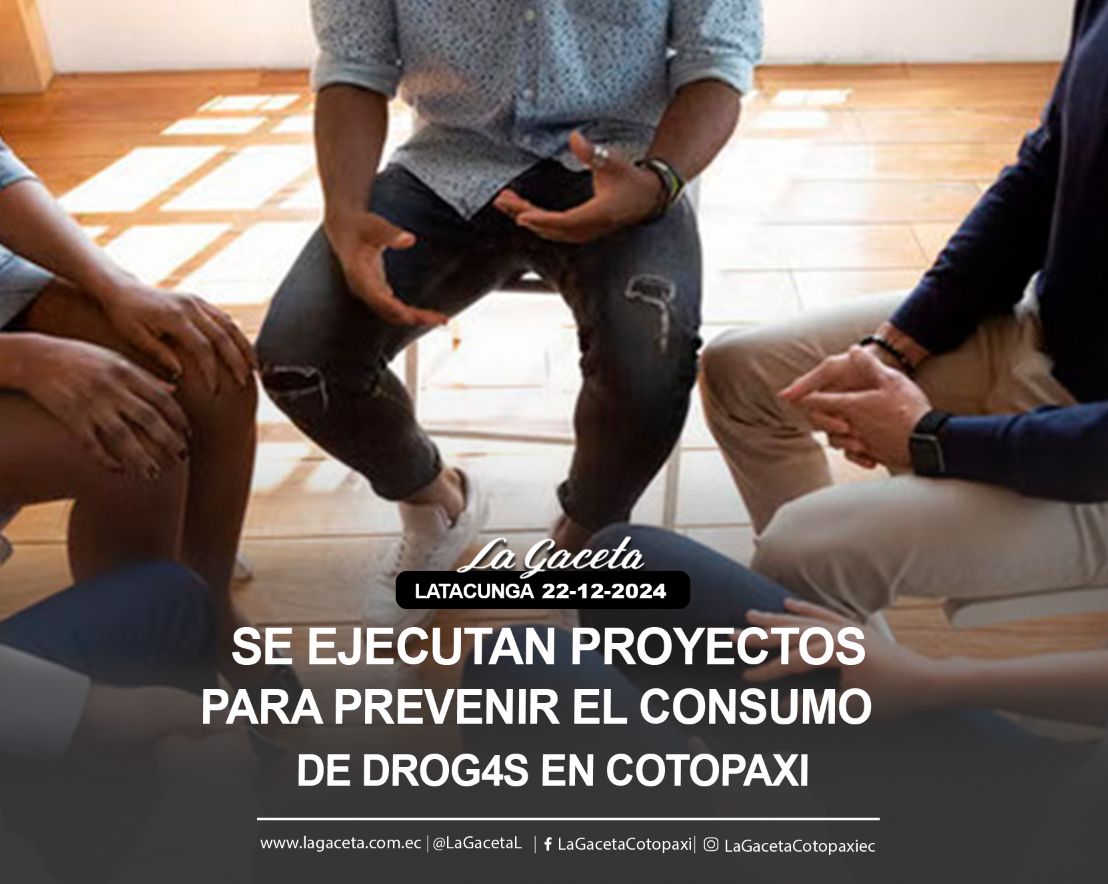 Se ejecutan proyectos para prevenir el consumo de drogas en Cotopaxi 