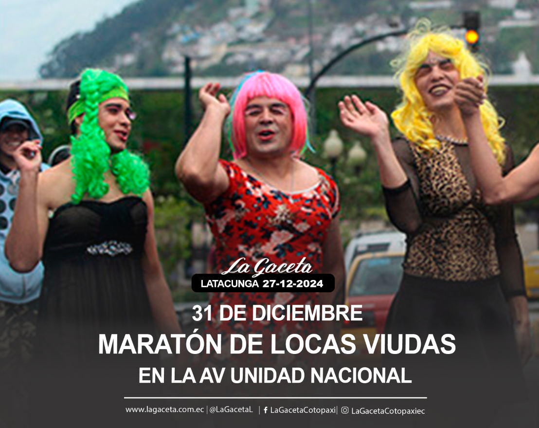 Maratón de locas viudas en la avenida Unidad Nacional