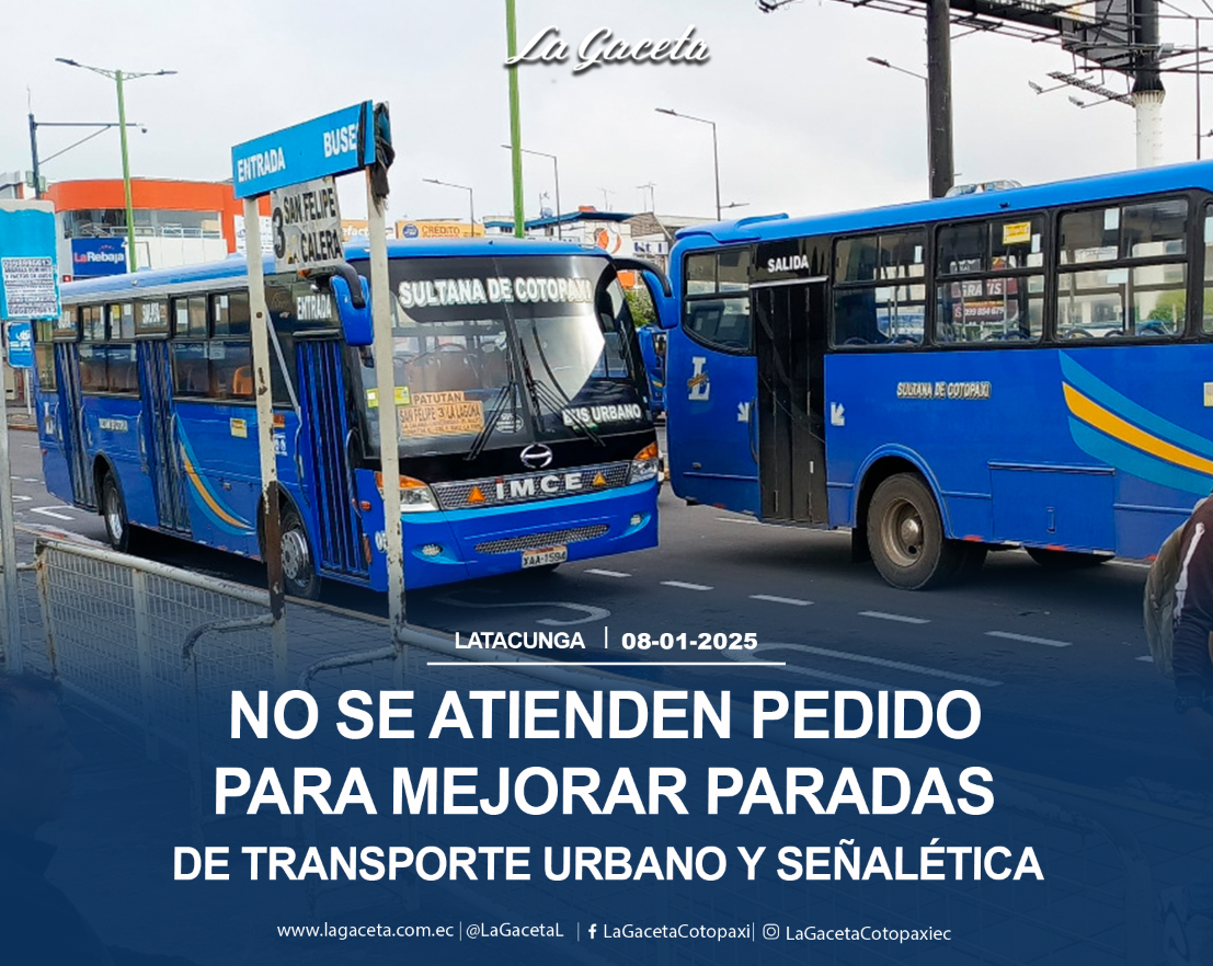 No se atienden pedidos para mejorar paradas de transporte urbano y señalética 