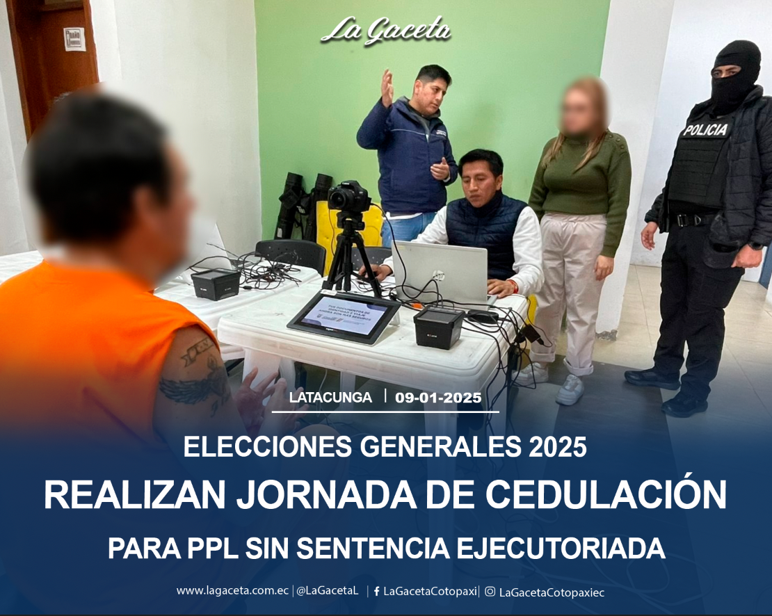 Realizan jornada de cedulación para PPL sin sentencia ejecutoriada