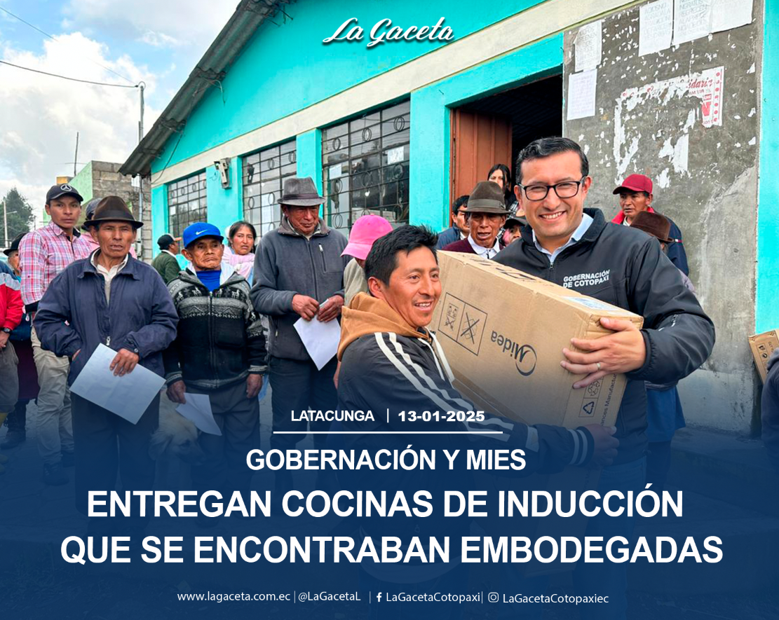 Gobernación y MIES entregan cocinas a inducción que se encontraban embodegadas 