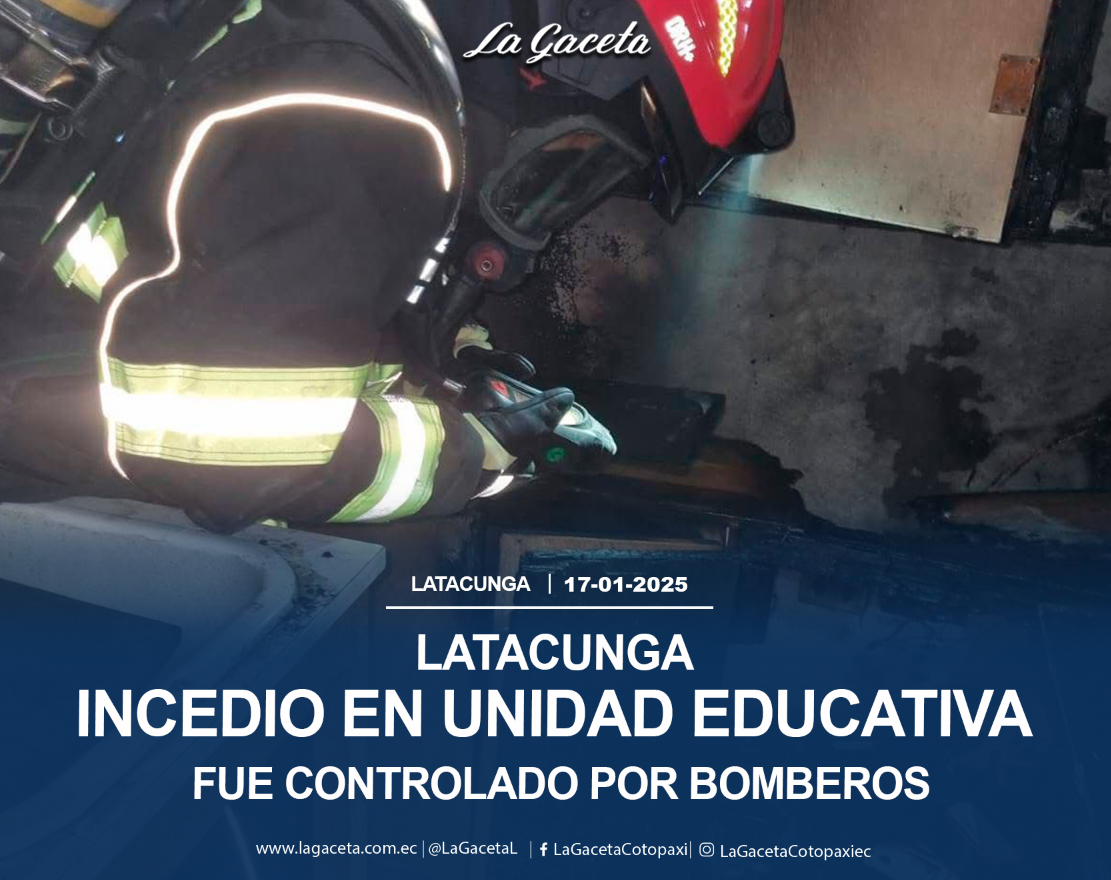 Incendio en Unidad Educativa fue controlado por Bomberos 