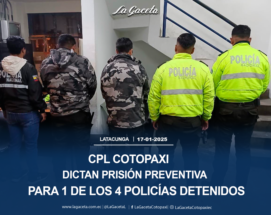 Dictan prisión preventiva para 1 de los 4 Policías detenidos