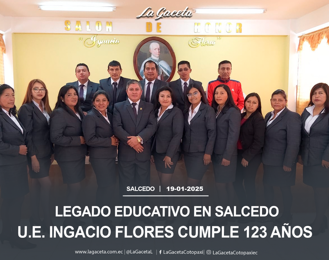 Legado educativo en Salcedo, U.E. Ingacio Flores cumple 123 años