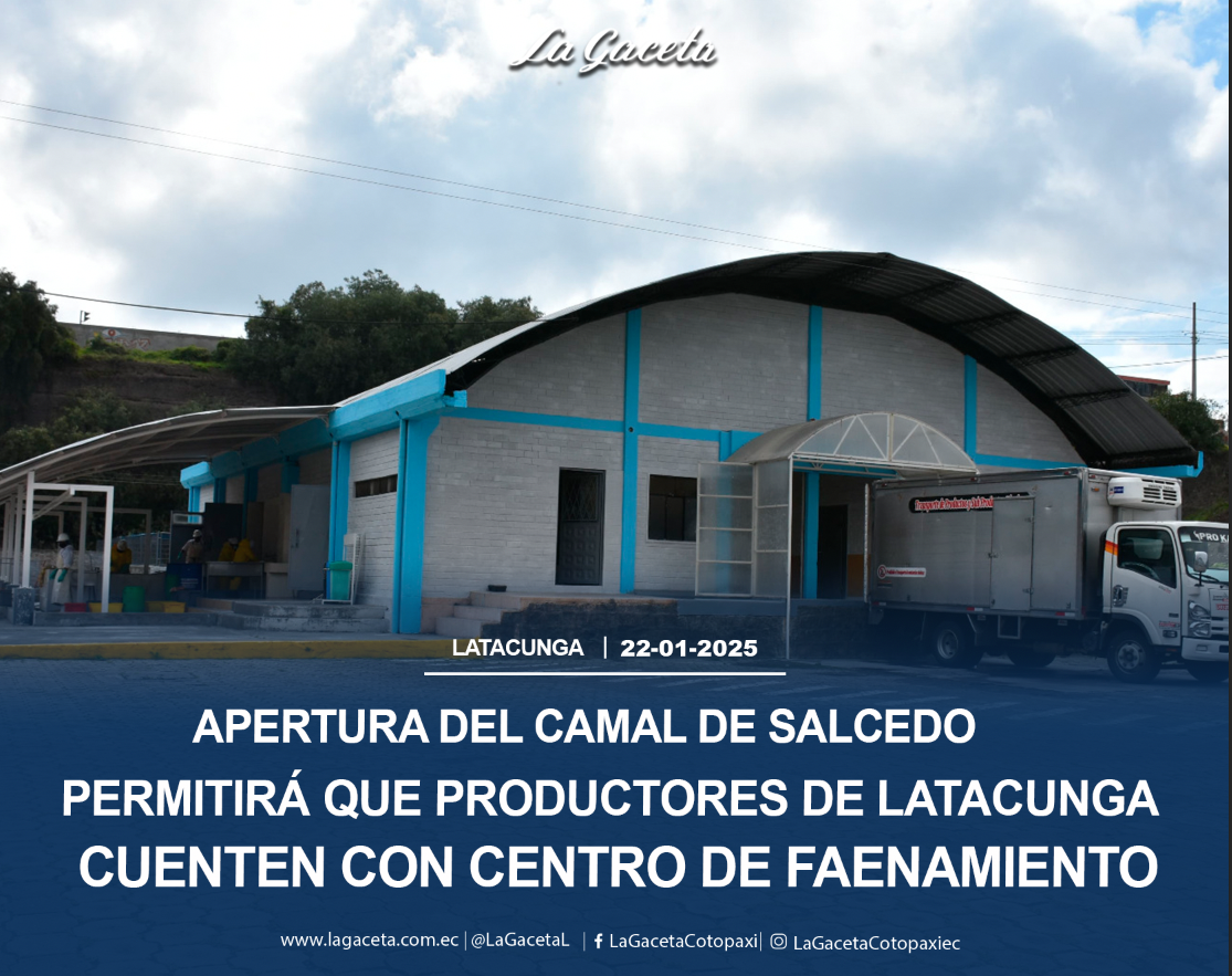 Apertura del camal de Salcedo 