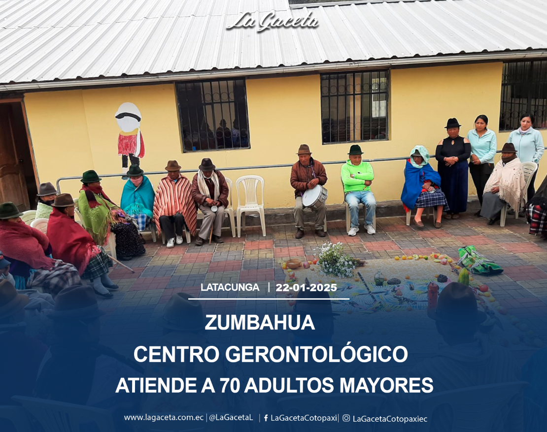 Centro gerontológico  de Zumbahua atiende a 70 adultos mayores 