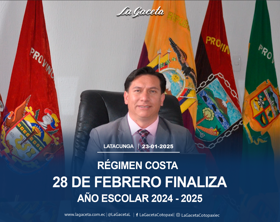 28 de febrero finaliza año escolar 2024-2025 