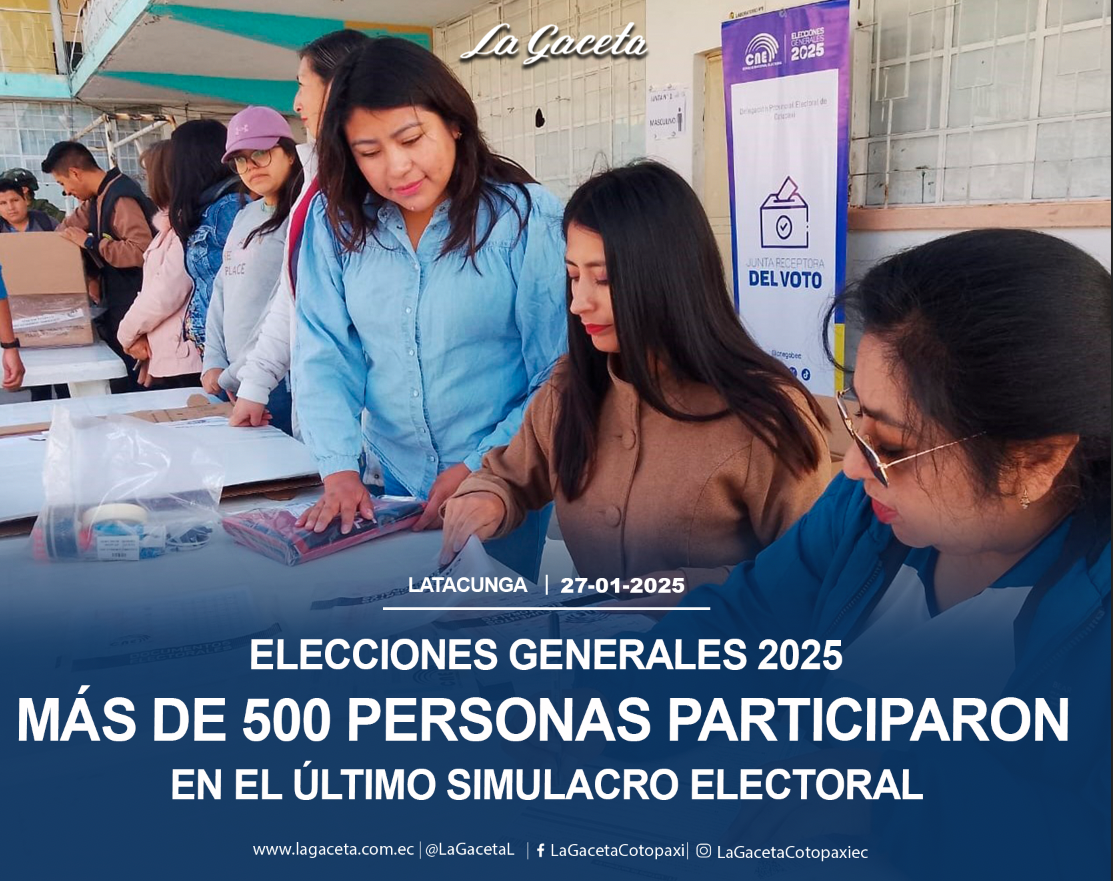 Más de 500 personas participaron en el último simulacro electoral 