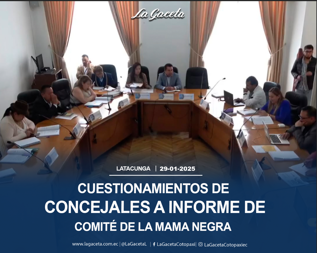 Cuestionamientos de concejales a informe de Comité de Mama Negra 