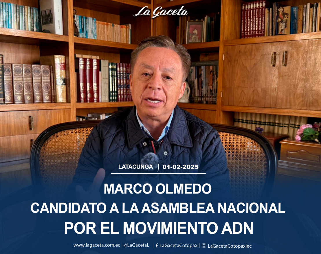 Marco Olmedo candidato a la Asamblea Nacional por el movimiento ADN