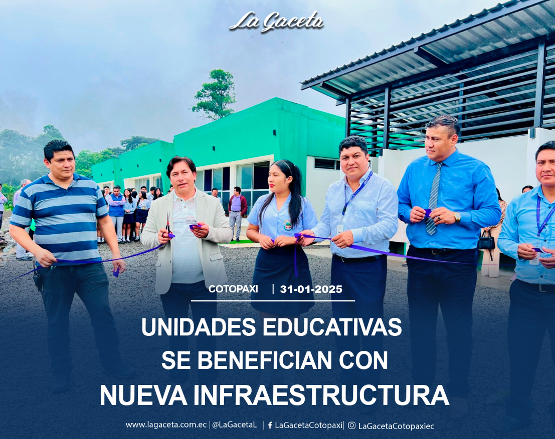 Unidades educativas se benefician con nueva infraestructura