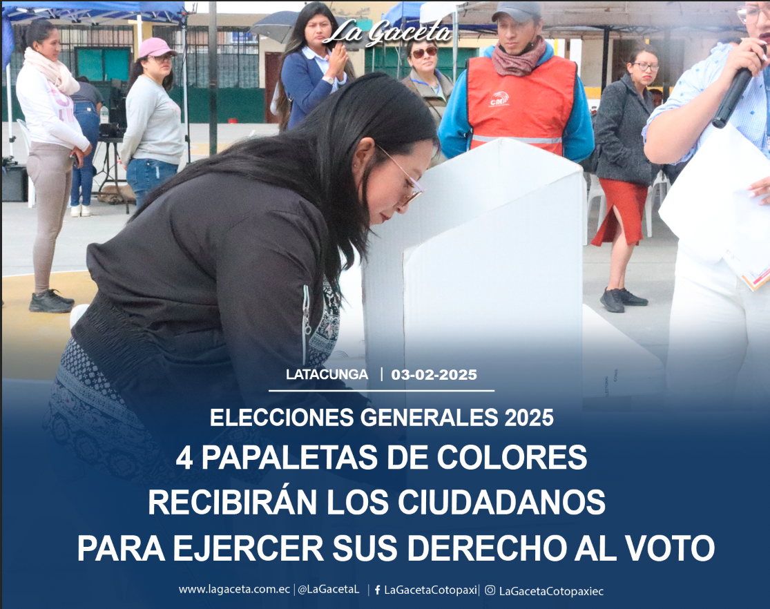 Cuatro papeletas de colores recibirán los ciudadanos para ejercer su derecho al voto