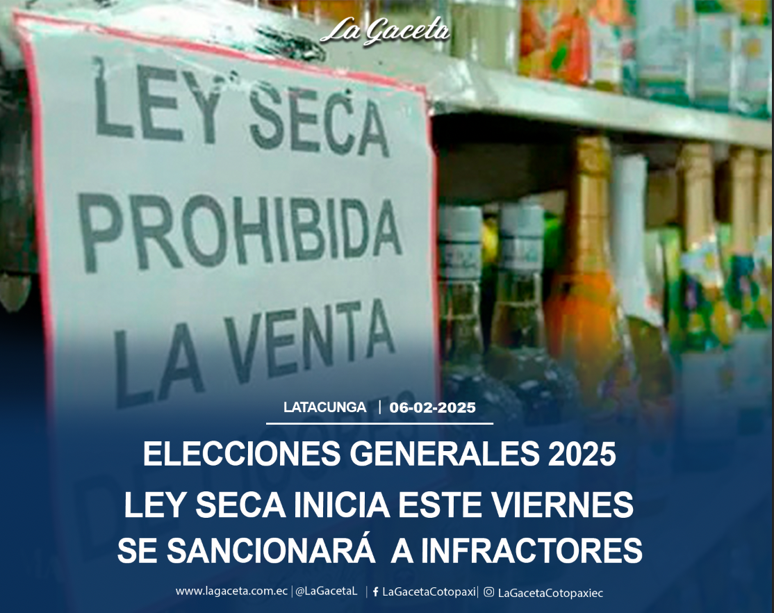 Ley Seca inicia este viernes, se sancionará a infractores 