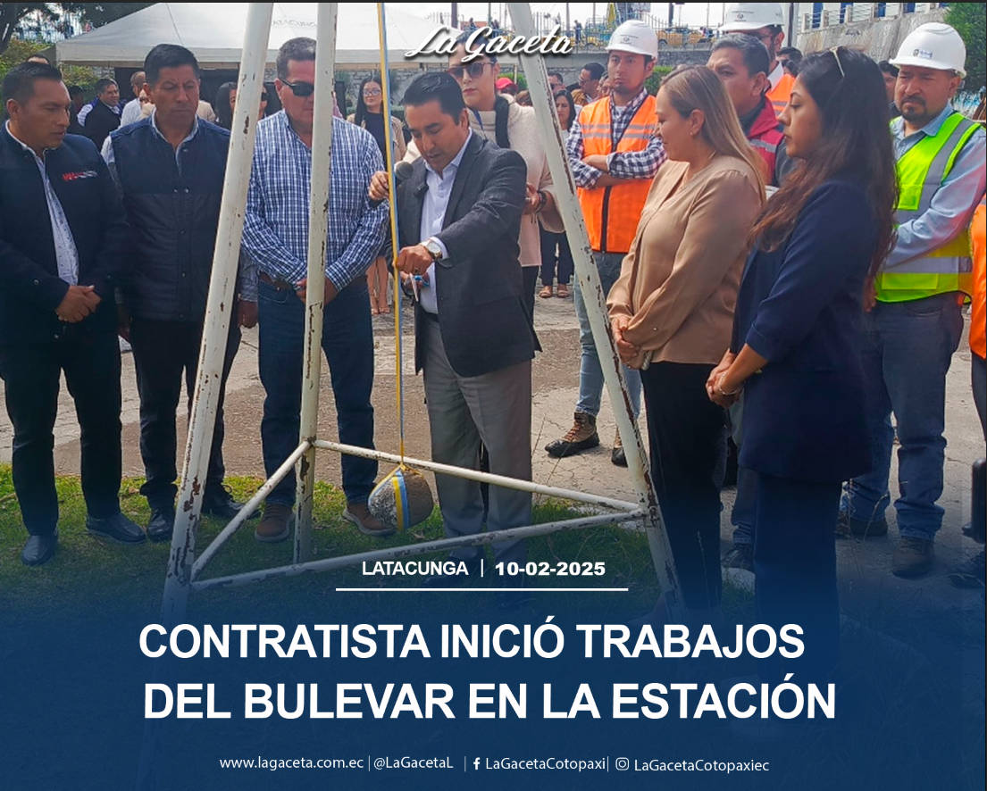 Contratista inició trabajos del bulevar en La Estación