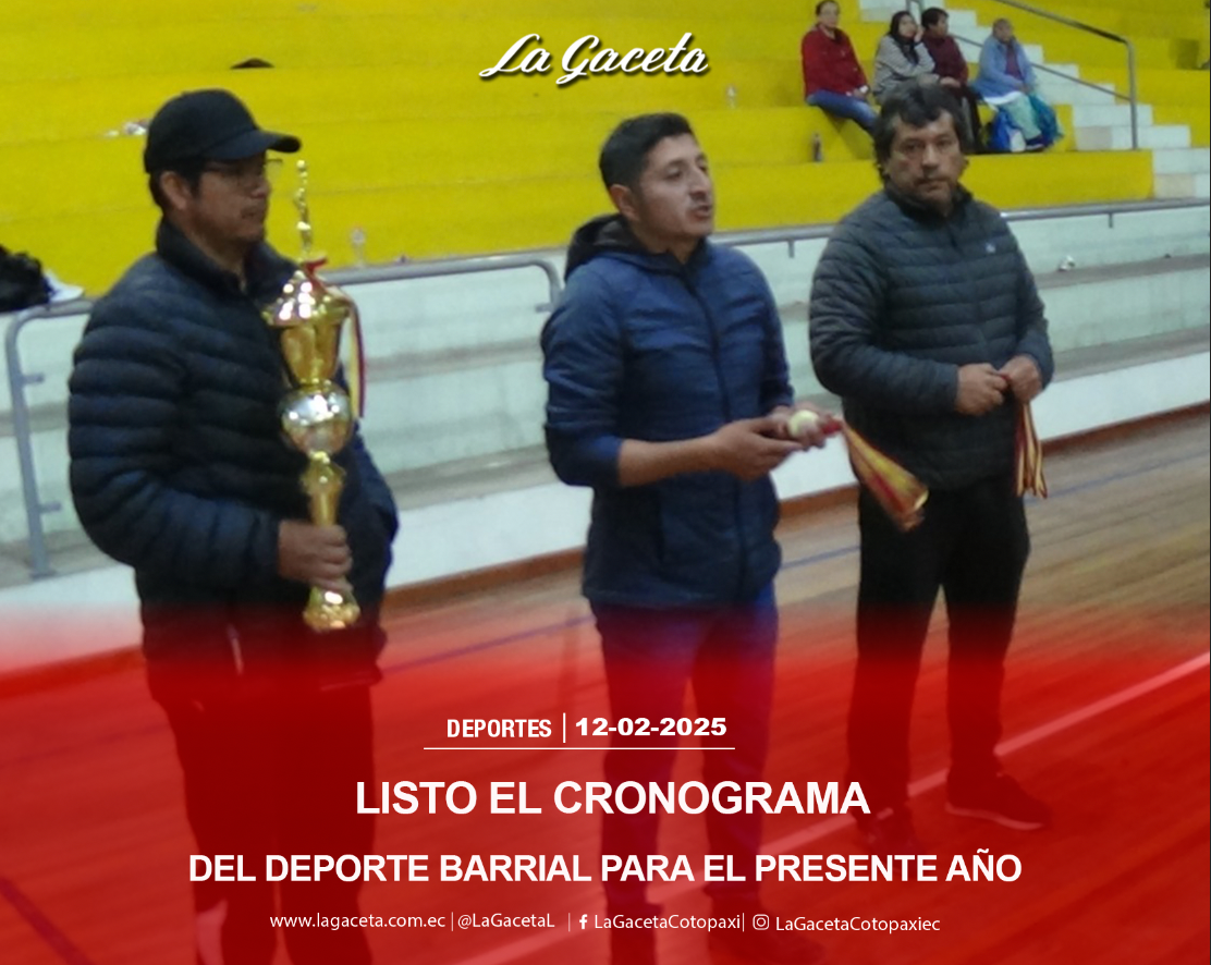 Listo el cronograma del Deporte Barrial para el presente año