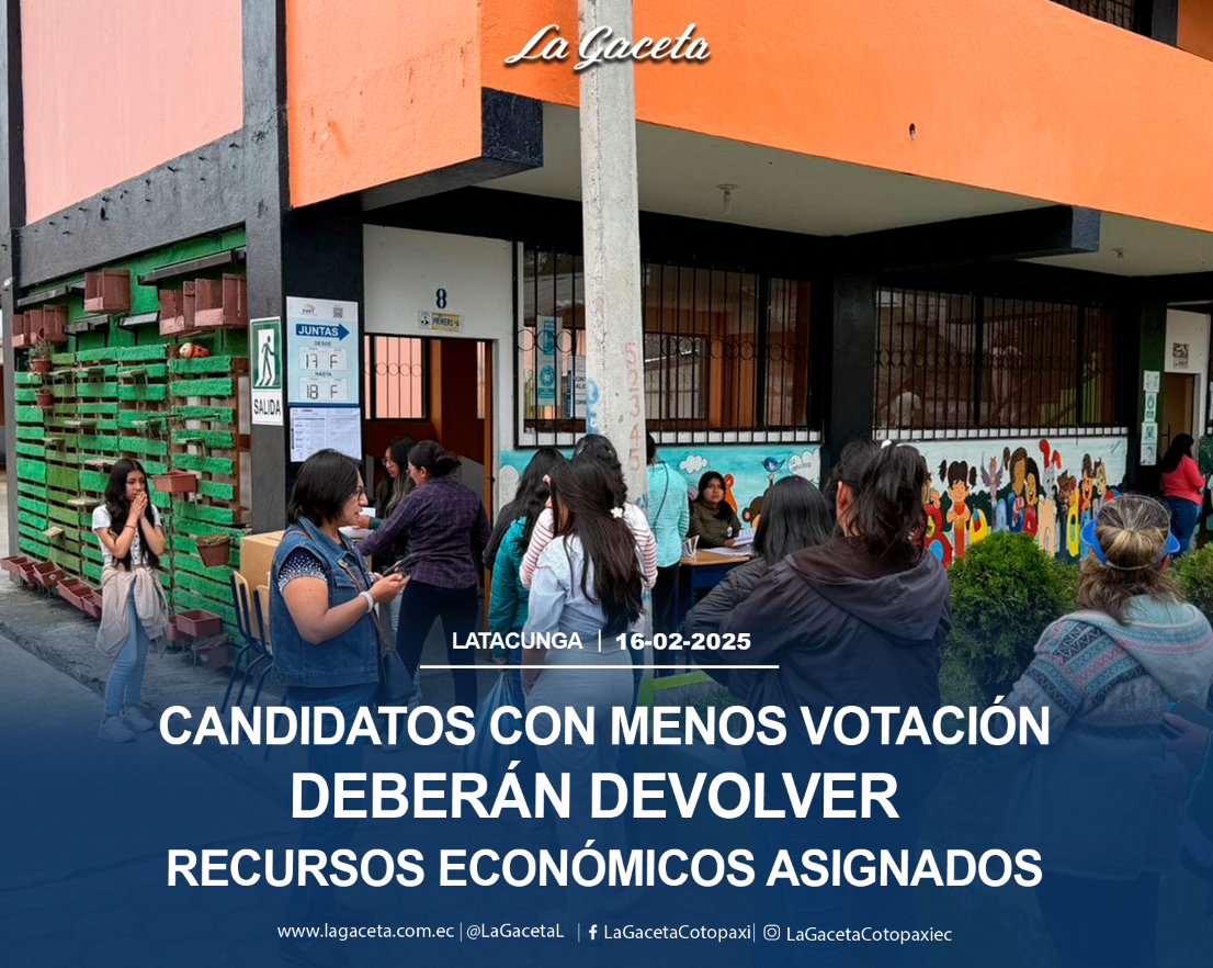 Candidatos con menos votación deberán devolver los recursos económicos asignados