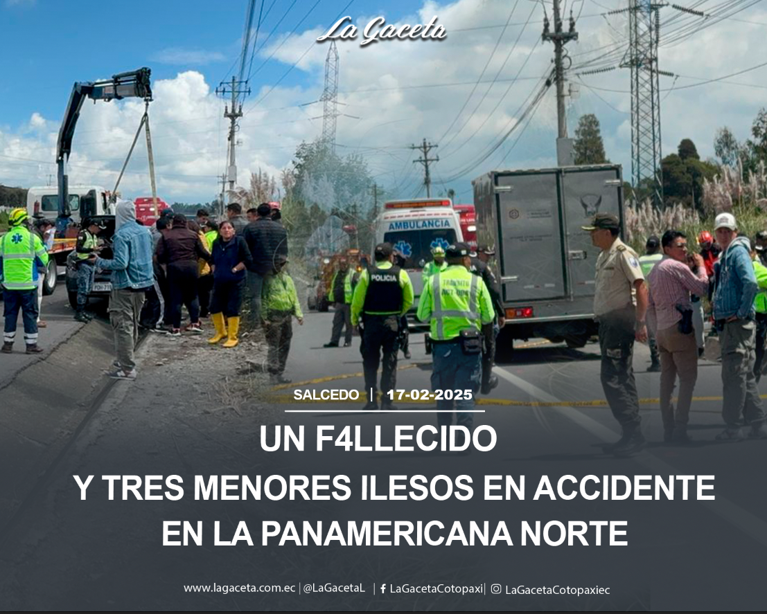 Un fallecido y tres menores ilesos en accidente, en la Panamericana Norte