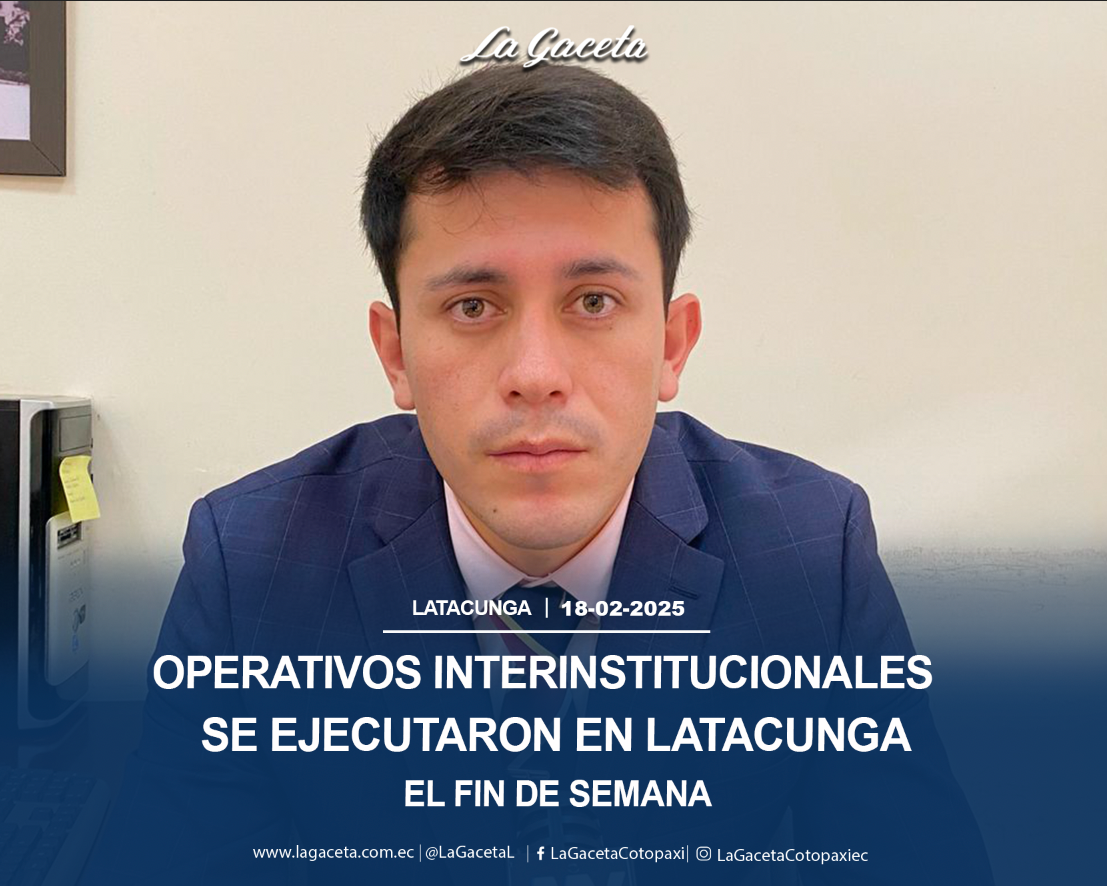 Operativos interinstitucionales se ejecutaron en Latacunga el fin de semana 