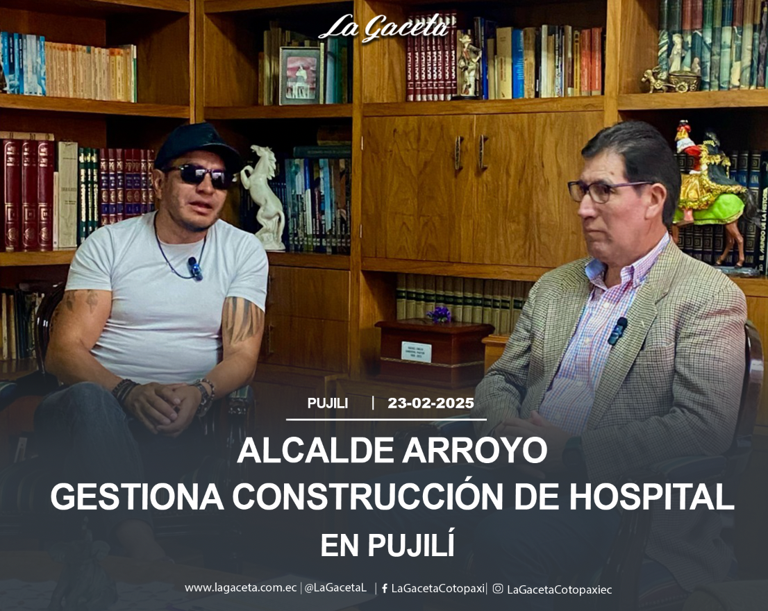 Alcalde Arroyo gestiona construcción de hospital en la ciudad de Pujilí