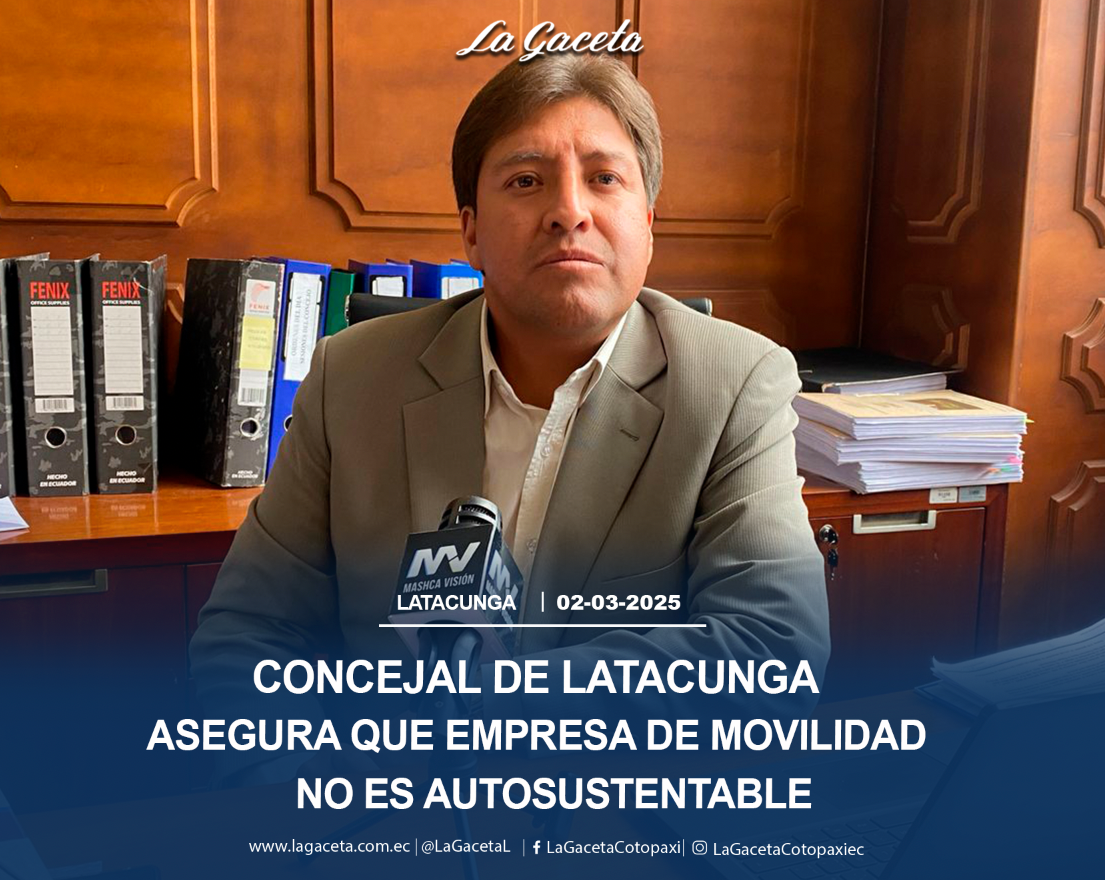 Concejal de Latacunga asegura que Empresa de Movilidad no es autosustentable