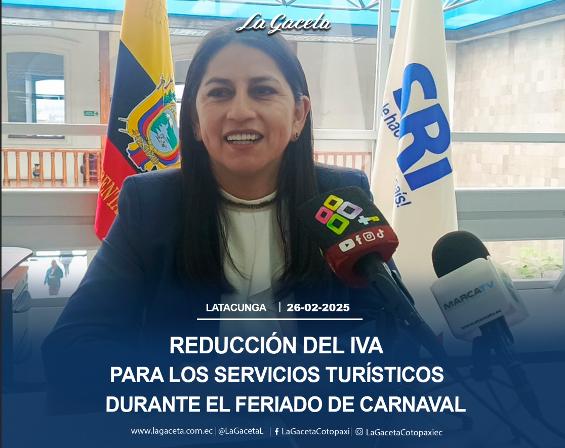 Reducción del IVA para los servicios turísticos durante el feriado de carnaval