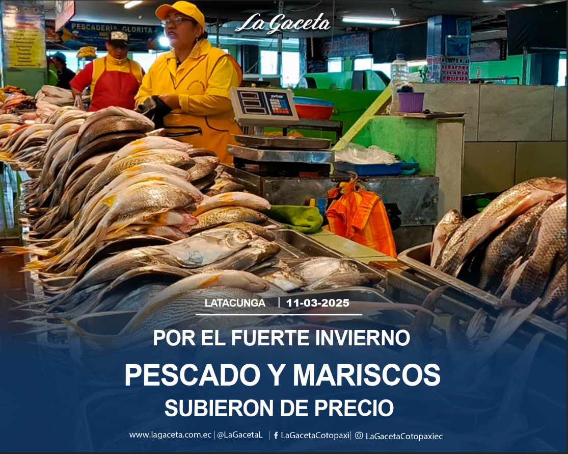 Por el fuerte invierno Pescado y mariscos subieron de precio