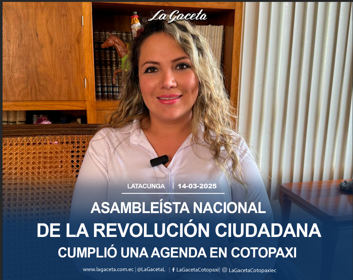 Priscila Schettini cumplió una agenda en Cotopaxi 