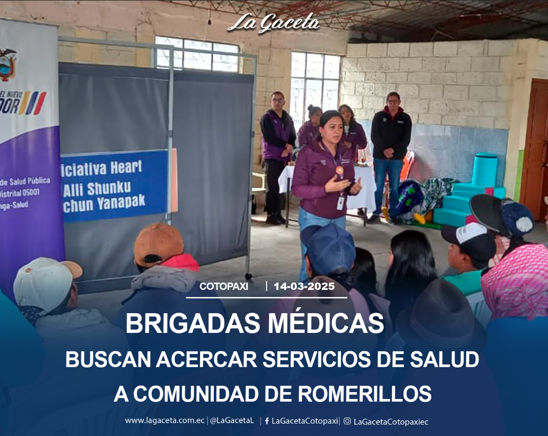 Brigadas médicas buscan acercar servicios de salud a comunidad de Romerillos