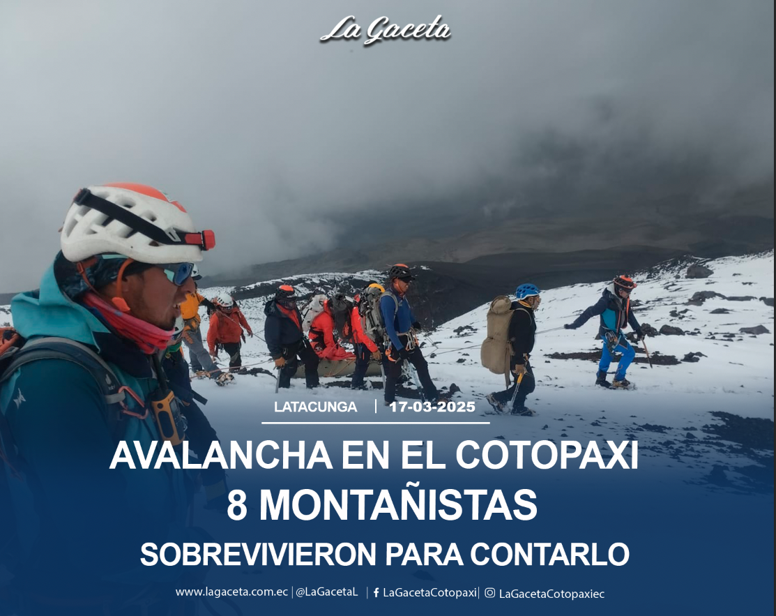 Avalancha en el Cotopaxi