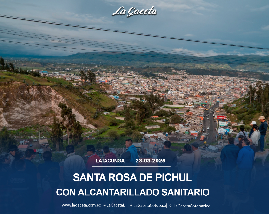 Santa Rosa de Pichul con alcantarillado sanitario