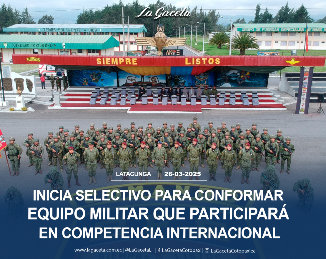 Inicia selectivo para conformar equipo militar que participará en competencia internacional