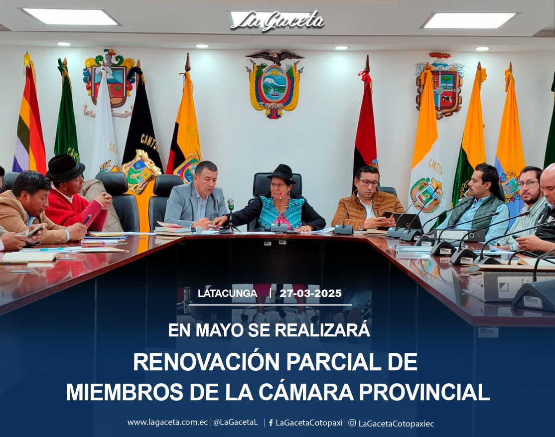 En mayo se realizará la renovación parcial de los miembros de la Cámara Provincia