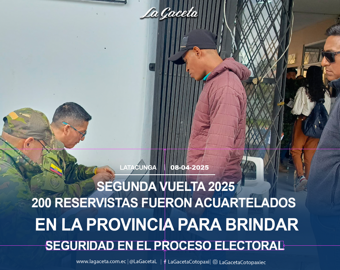 200 reservistas fueron acuartelados en la provincia para brindar seguridad en el proceso electoral