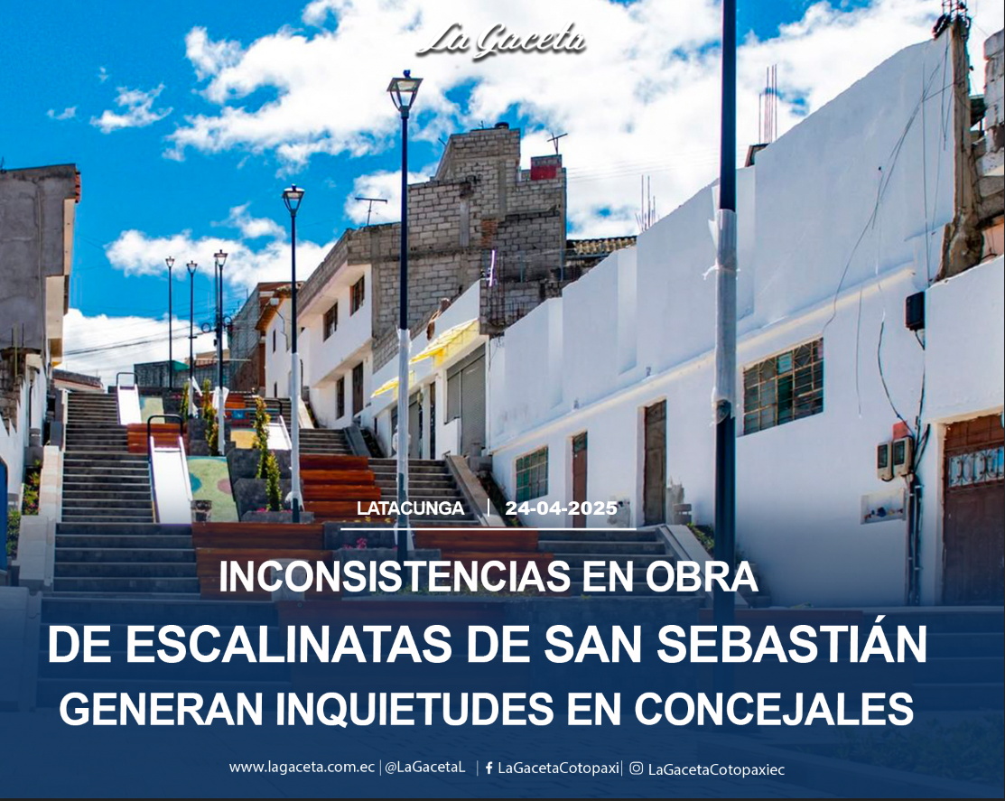Inconsistencias en obra de escalinatas de San Sebastián generan inquietudes en concejales 