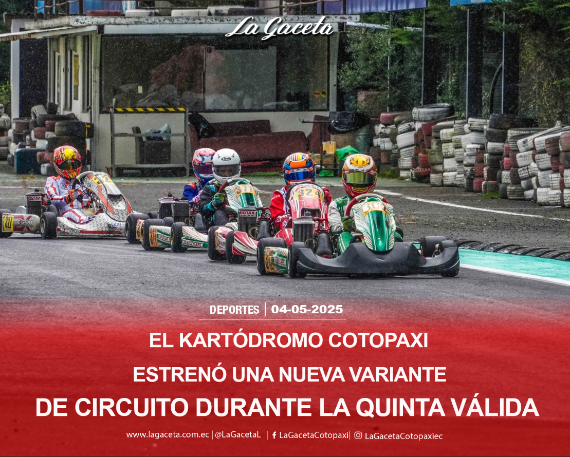 El Kartódromo Cotopaxi estrenó una nueva variante de circuito durante la quinta válida del Rotax Max Challenge Ecuador 2025