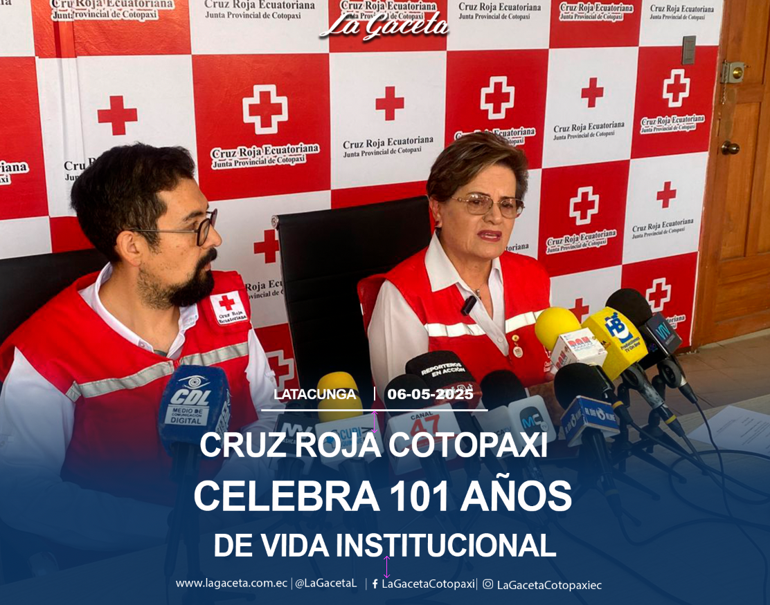 Cruz Roja Cotopaxi celebra 101 años de vida institucional