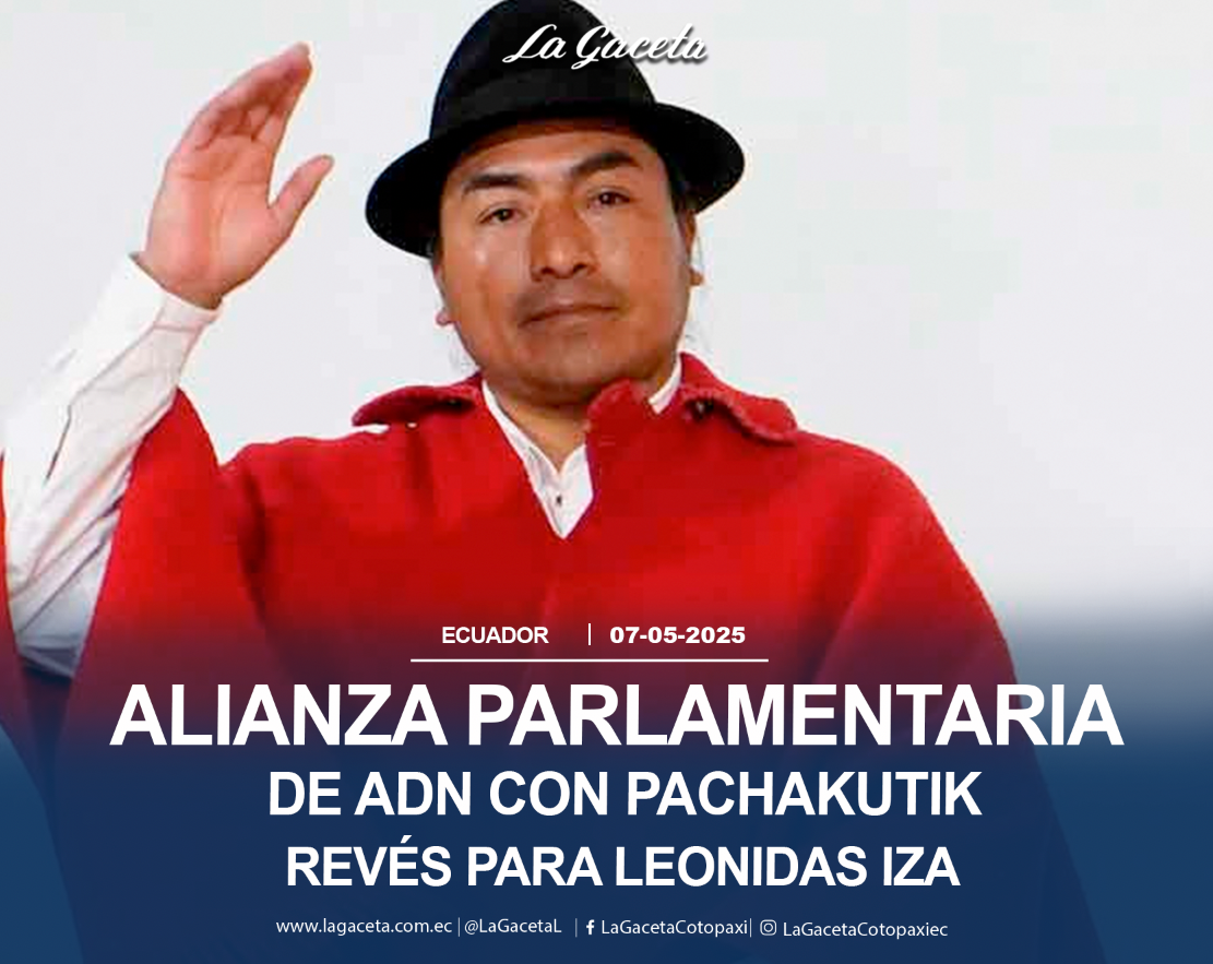 Alianza parlamentaria de ADN con Pachakutik