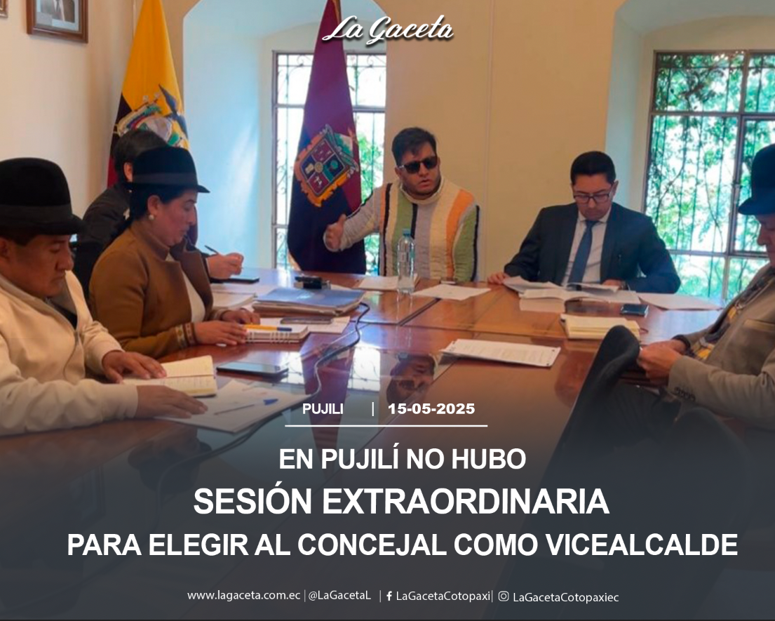 En Pujilí no hubo sesión extraordinaria para elegir al concejal como vicealcalde