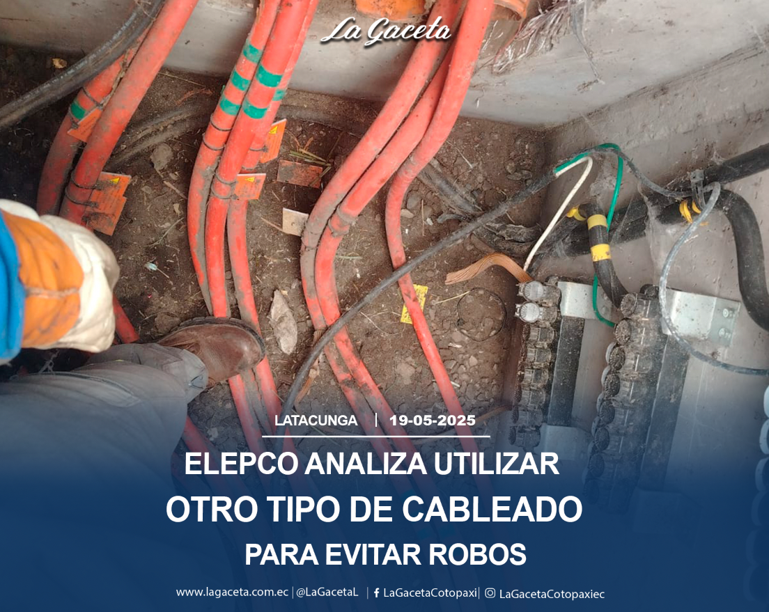 Elepco analiza utilizar otro tipo de cableado para evitar robos