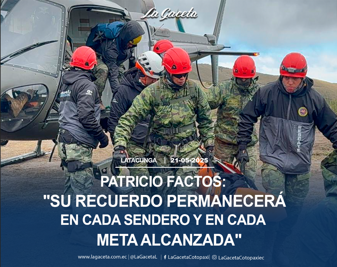 Patricio Factos: “Su recuerdo permanecerá en cada sendero y en cada meta alcanzada”