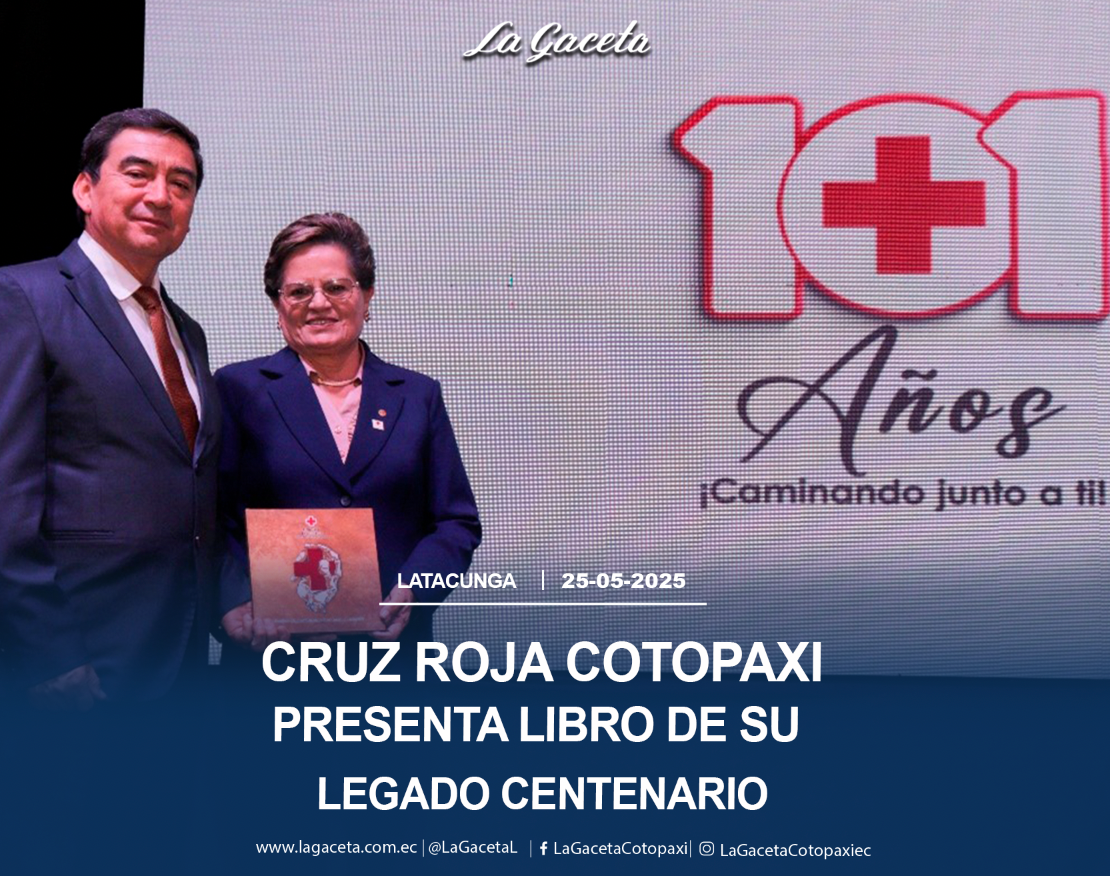 Presentan libro del legado centenario de Cruz Roja Cotopaxi