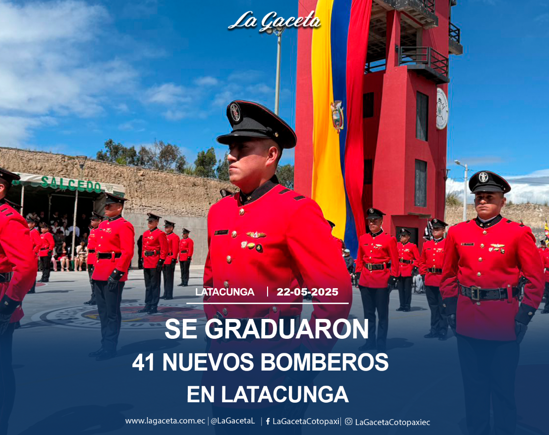 Se graduaron 41 nuevos bomberos en Latacunga