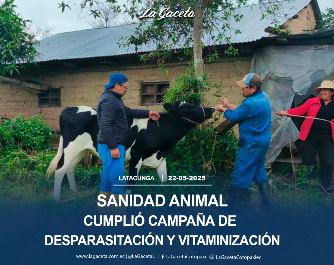 Sanidad animal  cumplió campaña de desparasitación y vitaminización