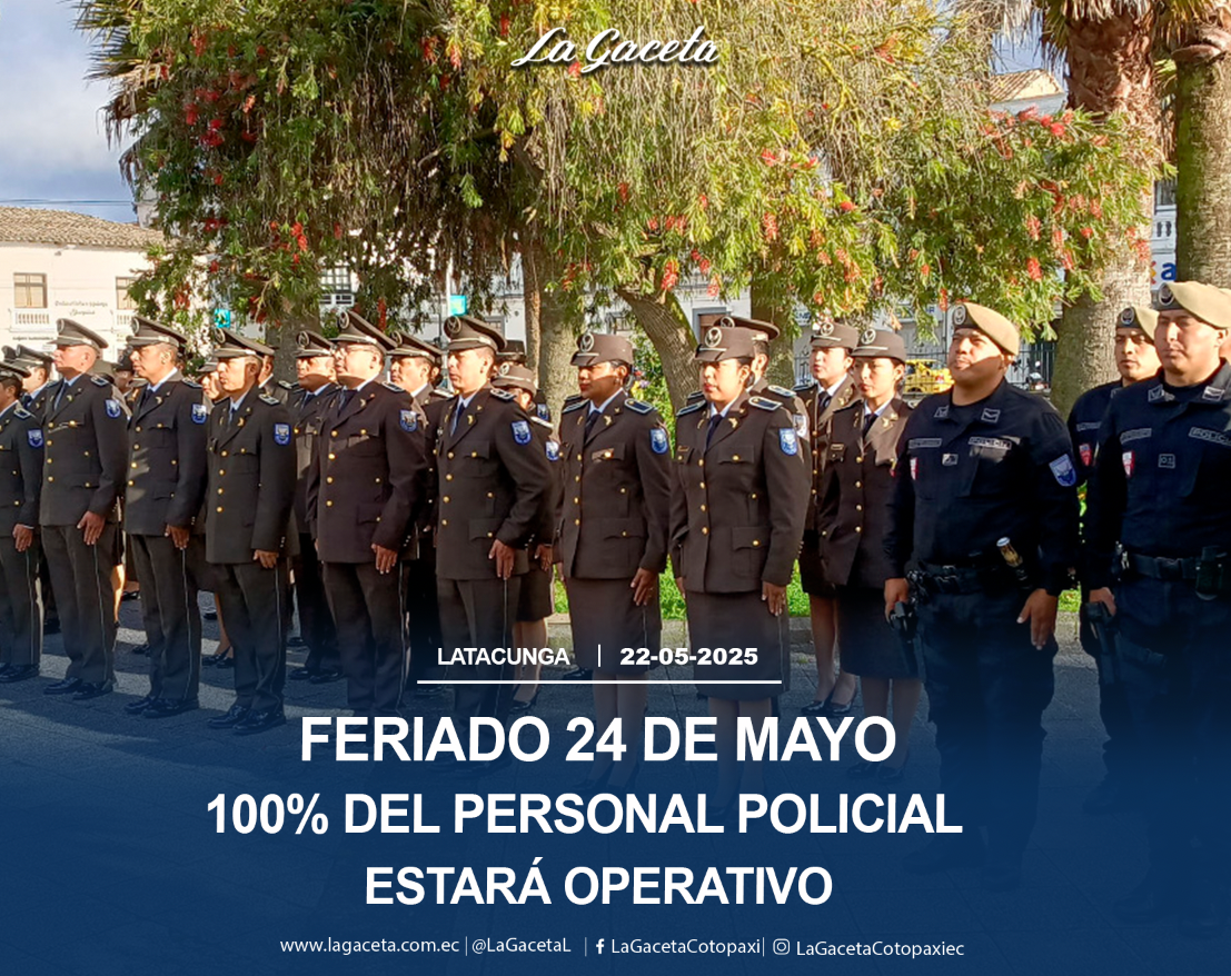 100% del personal policial estará operativo