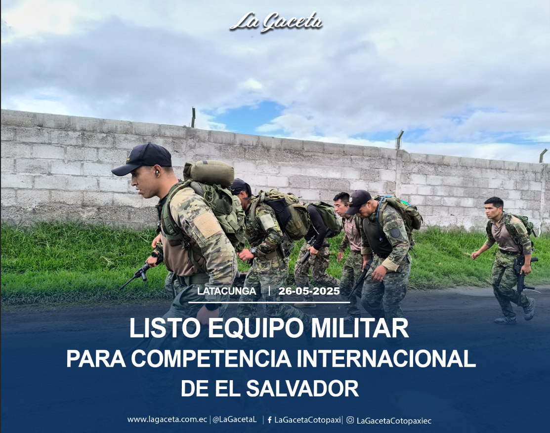 Listo equipo militar para competencia internacional de El Salvador