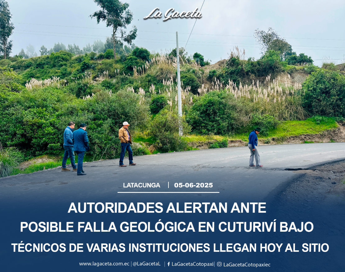Autoridades alertan ante posible falla geológica en Cuturiví Bajo